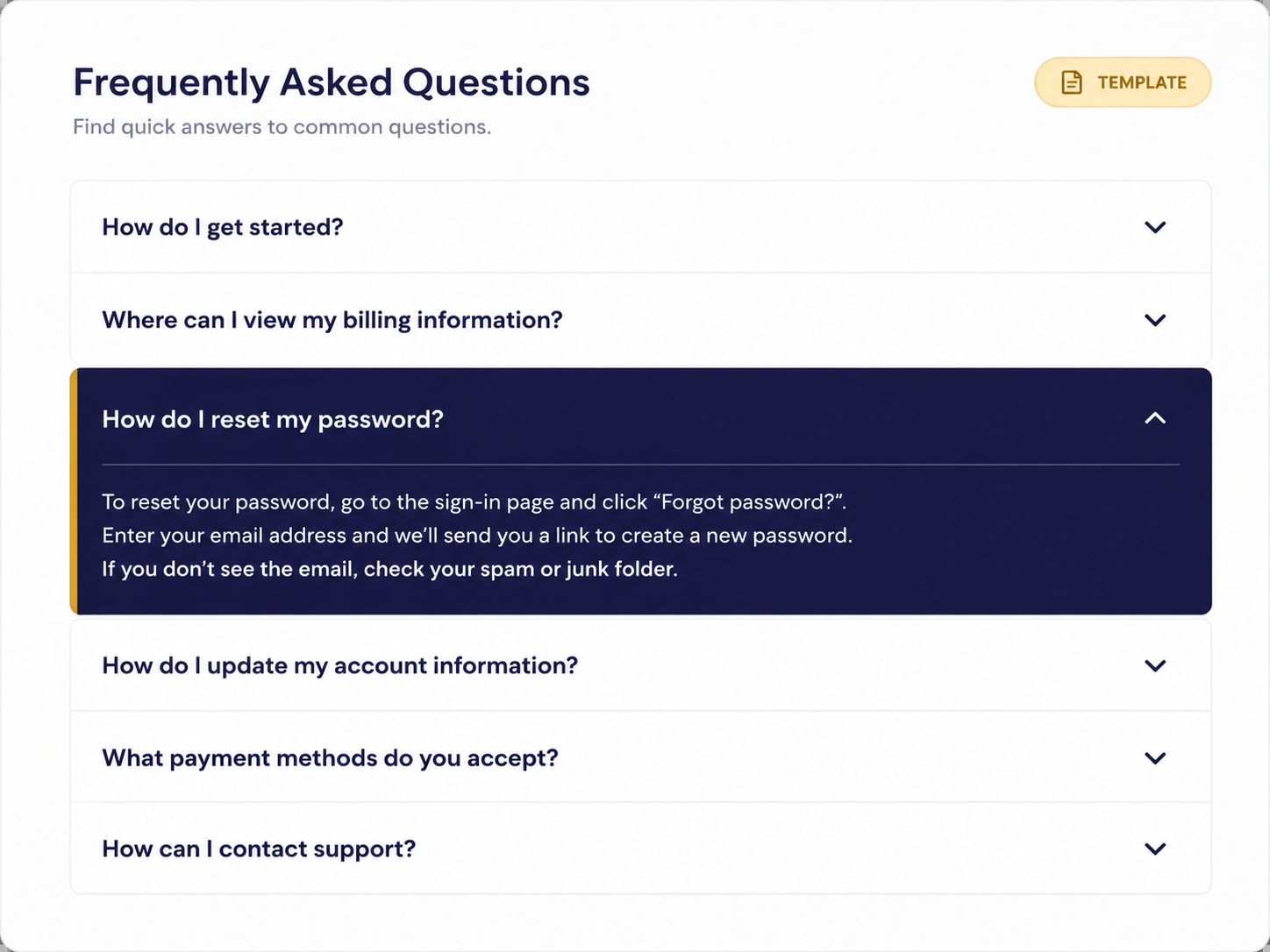 FAQ & handover manuals